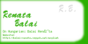 renata balai business card